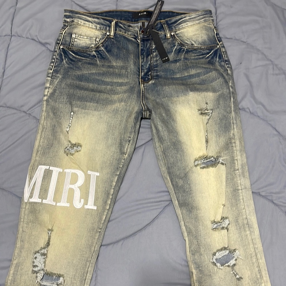 Size 34 Men AMRI Ripped skinny jeans
